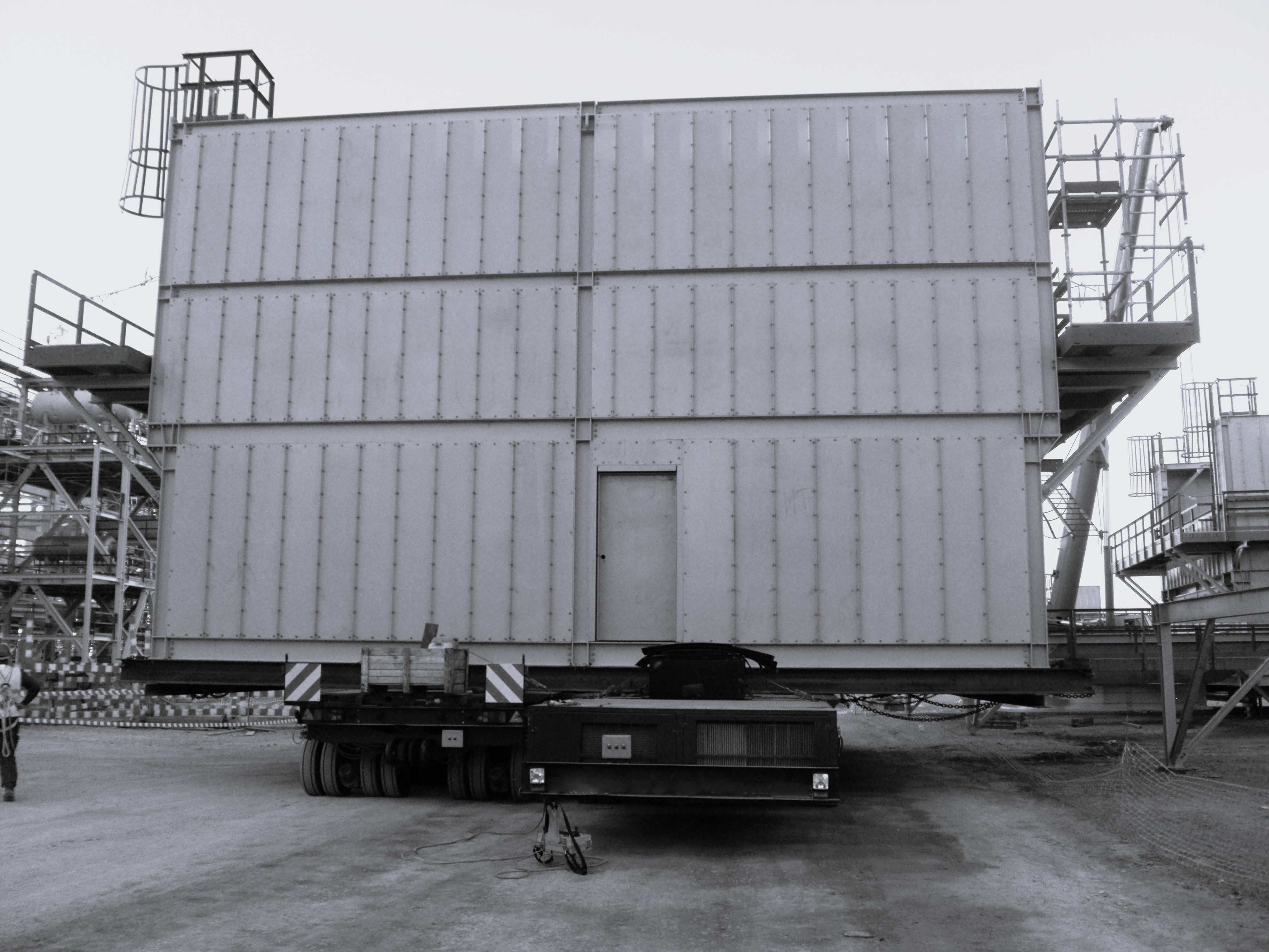 Transporte de casas modulares